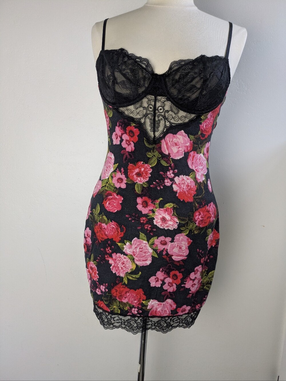 Victoria's Secret Medium Baby Doll Slip Dress Floral